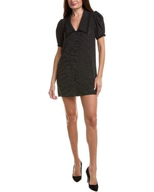 FRAME Frame The Polka Dot Sailor Silk Mini Dress - Black