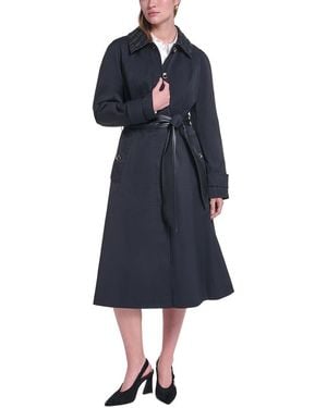 KARL LAGERFELD Trench Coat - Blue