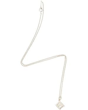 Tiffany & Co. Silver Atlas Cube Necklace (authentic Pre-loved) - White
