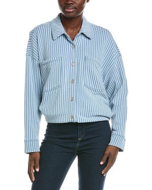 Z Supply All Day Knit Stripe Jacket - Blue