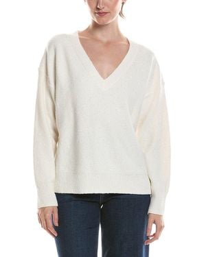 Michael Stars Francis V-neck Jumper - White