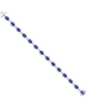 Gregg Ruth 18K 15.85 Ct. Tw. Diamond & Sapphire Bracelet - Blue