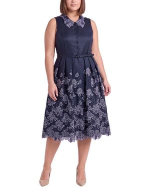THEIA Merisel Day Dress - Blue