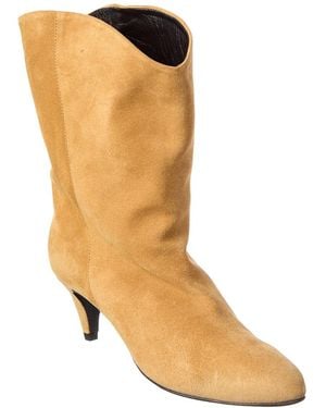BY FAR Osage Suede Bootie - Brown