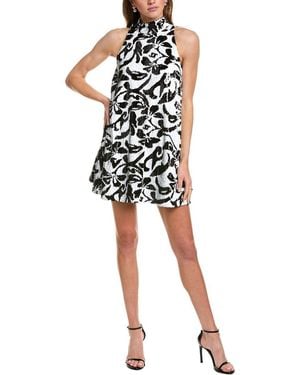Toccin Elizabeth Mock Neck Swing Dress - Black