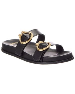 Dior Leather Sandal - Black