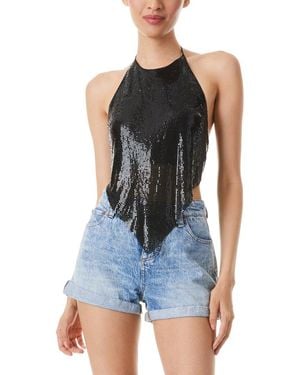 Alice + Olivia Frenchie Handkerchief Top - Blue