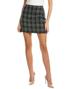 Lafayette 148 New York Mini Linen & Wool-blend Skirt - Black