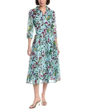 Samantha Sung Audrey Shirtdress - Blue