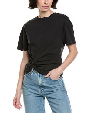 Rag & Bone Mia Draped T-Shirt - Black