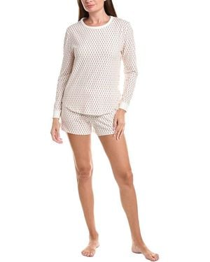 Bedhead 2Pc Short Pyjama Set - White