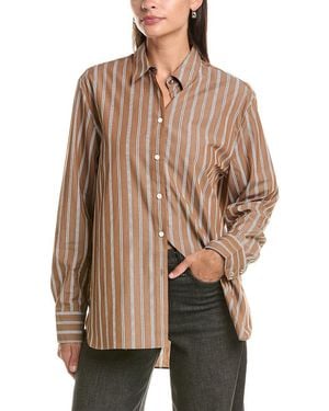 Rag & Bone Monty Stripe Shirt - Brown