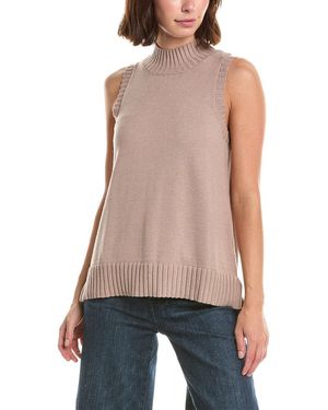 French Connection Cosysoft Hi Low Vest - Natural