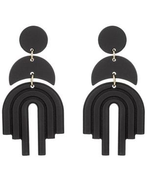 Eye Candy LA The Luxe Collection Hannah Drop Earrings - Black