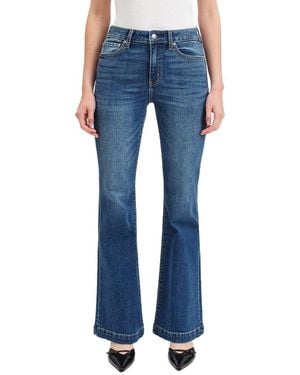 Daze Denim The Heartbreaker Influencer Mid Rise Flare Jean - Blue