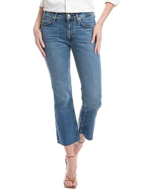 Rag & Bone Piper Mid-Rise Ankle Visalia Bootcut Jean - Blue
