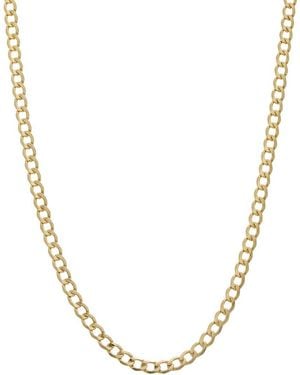 Italian Gold 10K 5.1Mm Semi-Solid Light Cuban Necklace - Metallic