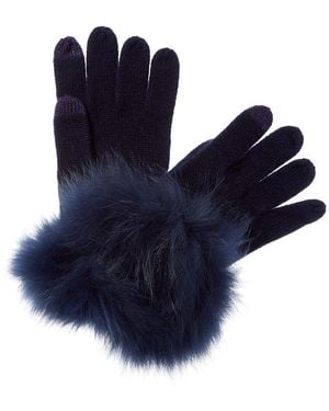 Sofiacashmere Sofiacashmere Tech Cashmere Glove - Blue
