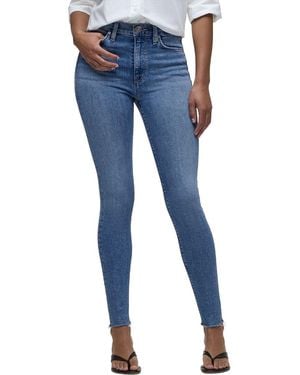 Hudson Jeans Barbara High-Rise Super Skinny Ankle Jean - Blue