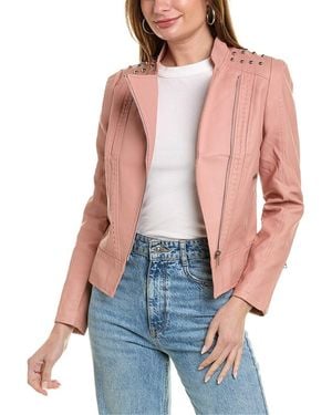 RENE LION Moto Jacket - Pink