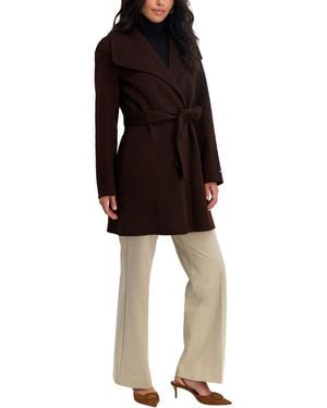 Tahari Ella Medium Wool-Blend Coat - Black