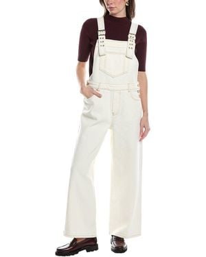 Ganni Heavy Denim Overall - White