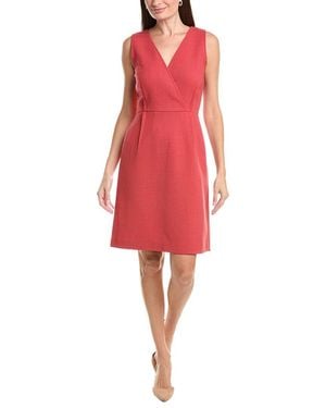 Lafayette 148 New York Valetta Wool Dress - Red