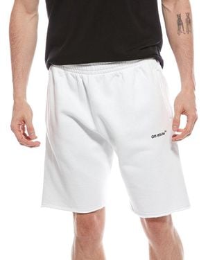 Off-White c/o Virgil Abloh Off- Diagonal Helvetica Sweatshort - Black