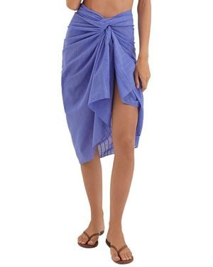 ViX Vix Sarong Swim Cover-Up - Blue