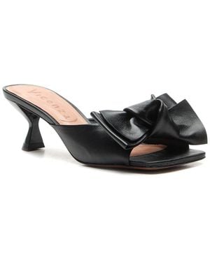 Vicenza Maia Leather Sandal - Black