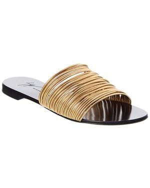 Giuseppe Zanotti Clio Leather Sandal - Brown