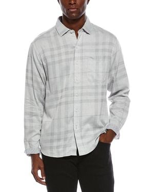 Tommy Bahama Mist Plaid Shirt - Grey