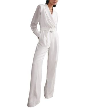 Reiss Flora Wide Leg Jumpsuit - White
