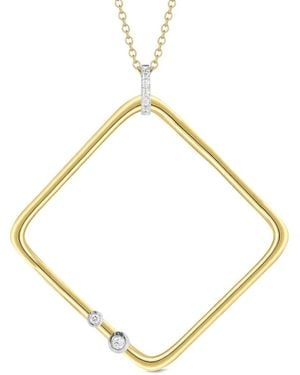 Reiss 14K 0.10 Ct. Tw. Diamond Necklace - Metallic