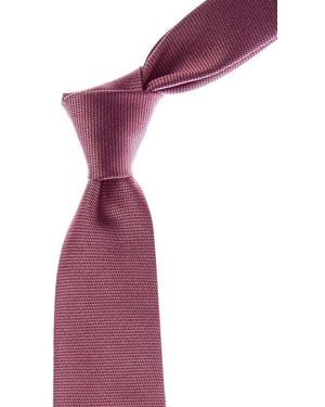 Canali Pink Silk Tie - Purple
