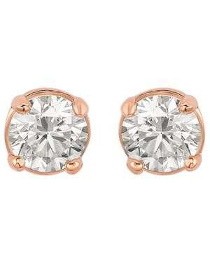 Suzy Levian 14k Rose Gold 0.33 Ct. Tw. Studs - White