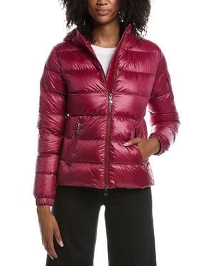 Moncler Glesse Hooded Short Down Jacket - Red