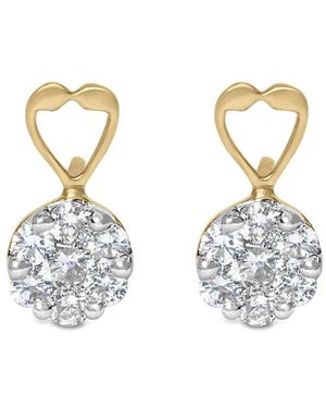 Haus of Brilliance 14K 1.14 Ct. Tw. Diamond Dangle Earrings - Metallic