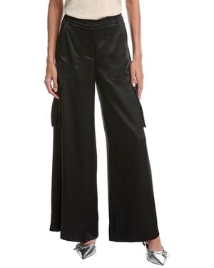 Toccin Maia Silky Satin Cargo Pant - Black
