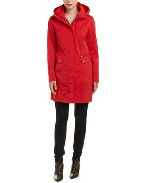Cole Haan Travel Packable Rain Jacket - Red