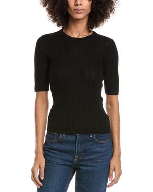 Rag & Bone Tina Wool Sweater Top - Black
