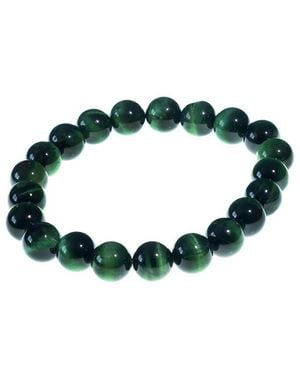 jean claude Tiger's Eye Stretch Bracelet - Green