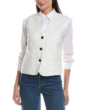 Rag & Bone Erin Linen-blend Vest - White