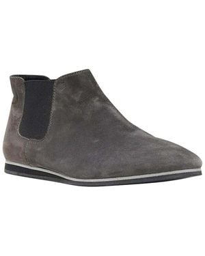 Tod's Suede No Code Suede Elastic Round Toe Ankle Bootie (authentic Pre-loved) - Black