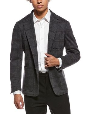 Canali Wool-Blend Blazer - Black