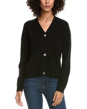 InCashmere Box Wool & Cashmere-Blend Cardigan - Black