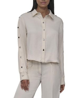 DKNY Glazed Dressing Top - Gray