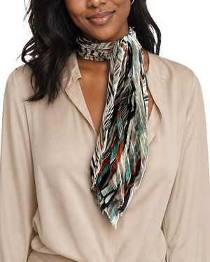 Blue Pacific Bl Stripes Neckerchief - Natural
