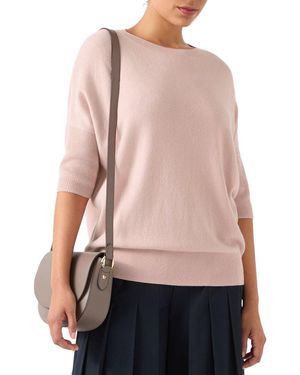 LK Bennett Mara Wool & Cashmere-Blend Knitted Top - Pink