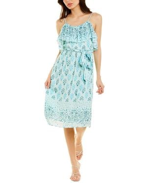 CELINA MOON Braided Mini Dress - Blue